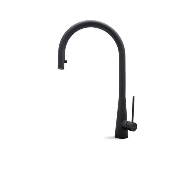 Mezclador de cocina Cassøe Conico con extensión - Granito antracita