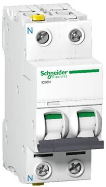 Schneider Electric Acti9 iC60N 1P-N 4A Terminal doble Característica C 6/10kA 230V Ancho 36mm