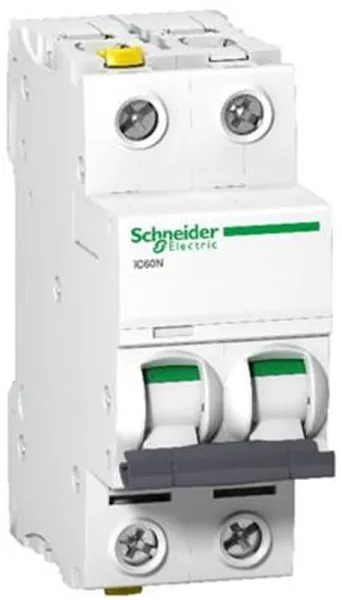 Schneider Electric Acti9 iC60N 2P 32A Terminal doble Característica C 6/10kA 230V Ancho 36mm