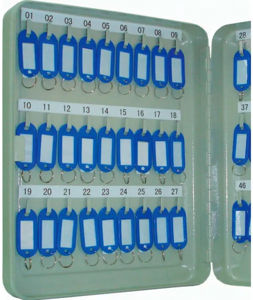 Q-connect caja de llaves para 54 llaves